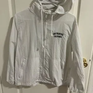 Brandy Melville Jackets Coats Brandy Melville White Wind